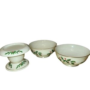 LENOX (3) Holiday Decorations